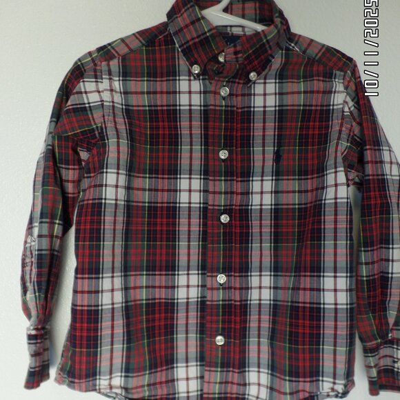 Boys 4/4T Ralph Lauren Button Up Shirt Excellent - Picture 1 of 9